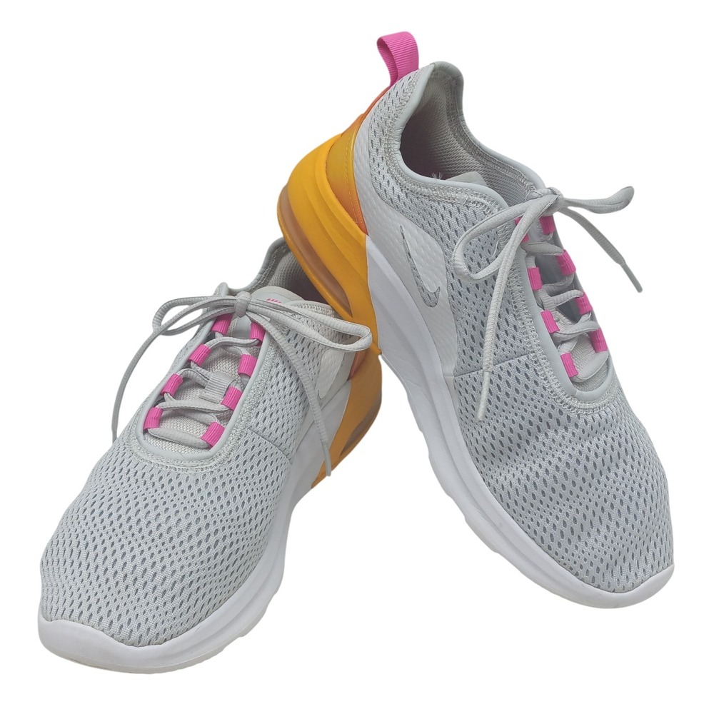 Nike Air‎ Max Motion 2 Womens Sneakers Gray Pink Orange Athletic Shoes Size 8.5